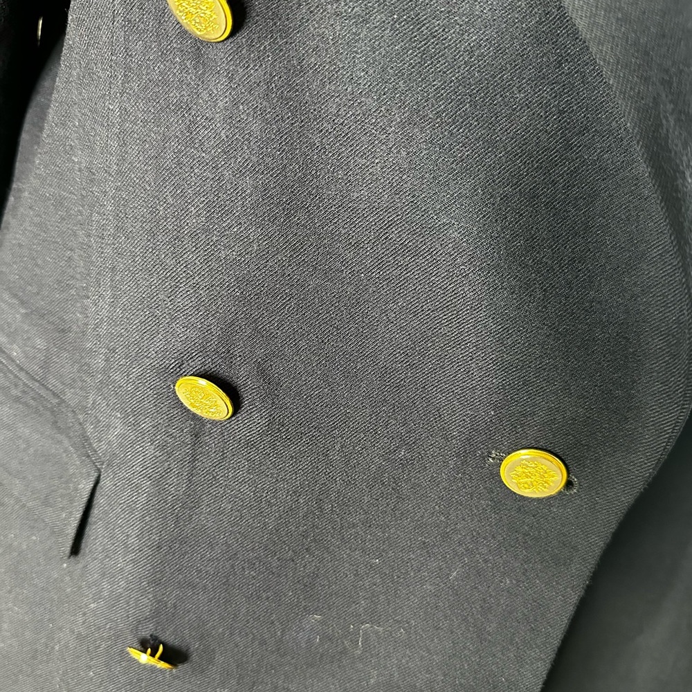Talbots Navy Double-Breasted Women's Coat Size 10 - Picture 3 of 5